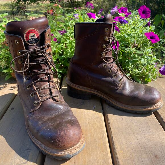 Red Wing Irish Setter waterproof leather work boots - Picture 1 of 10